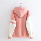 Kawaii Pink Sweater with Cat Graphic for Women