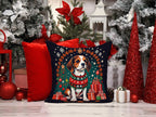 Beagle Christmas Throw Pillow