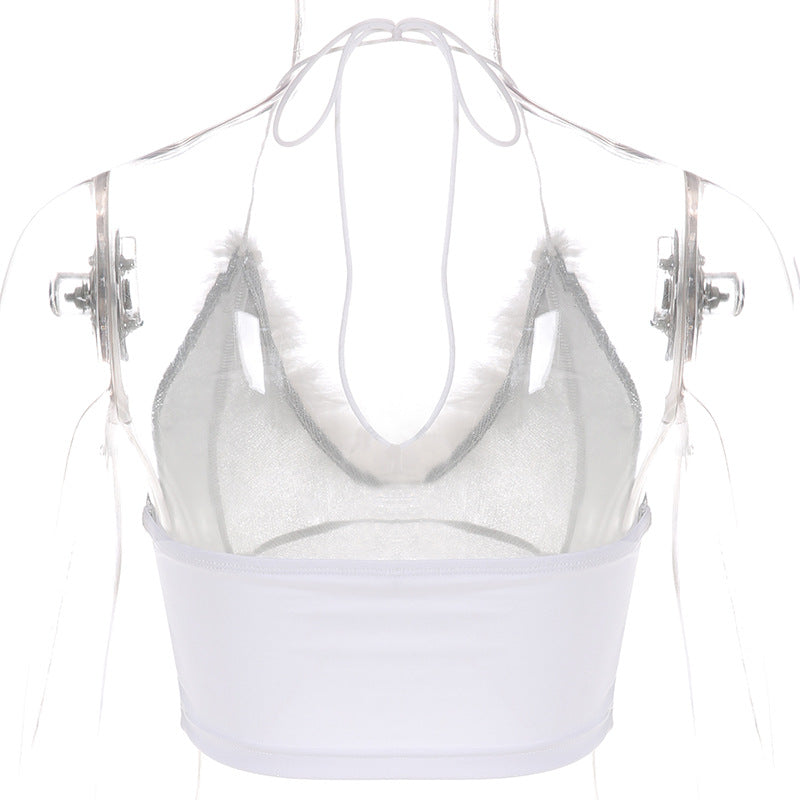 Spring 2020 V-Neck Sexy Glitter Camisole Top