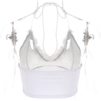 Spring 2020 V-Neck Sexy Glitter Camisole Top
