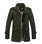 Men's Cotton Windbreaker Jacket - Large Size, Casual Style