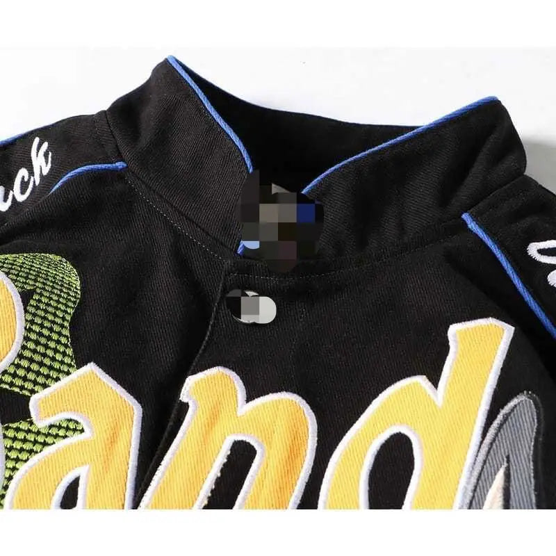 Autumn Winter Baseball Jacket with Embroidery Design