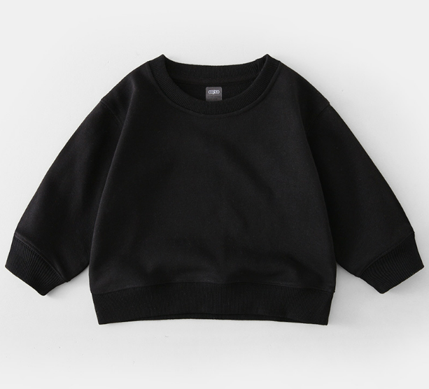 Pure Cotton Kids' Pullover Tops for Boys and Girls