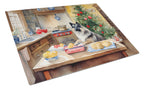 Keeshond Christmas Cookies Glass Cutting Board