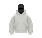 Fleece-Lined Dual Hood Sweatshirt | Streetwear