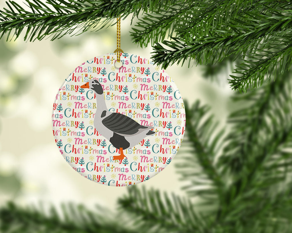West of England Goose Christmas Ceramic Ornament