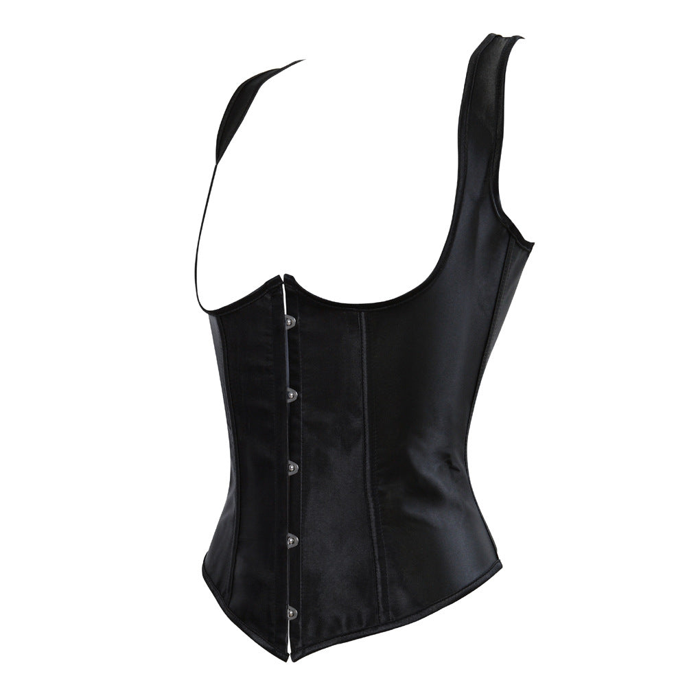 Chic European Classic Satin Strap Bodysuit Factory Direct