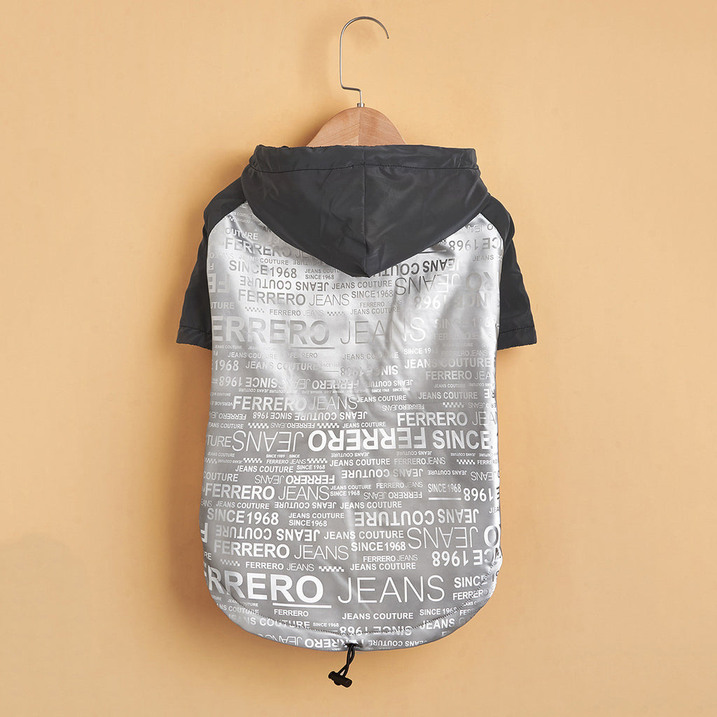 Reflective Dog Raincoat - Trendy Cotton Jacket