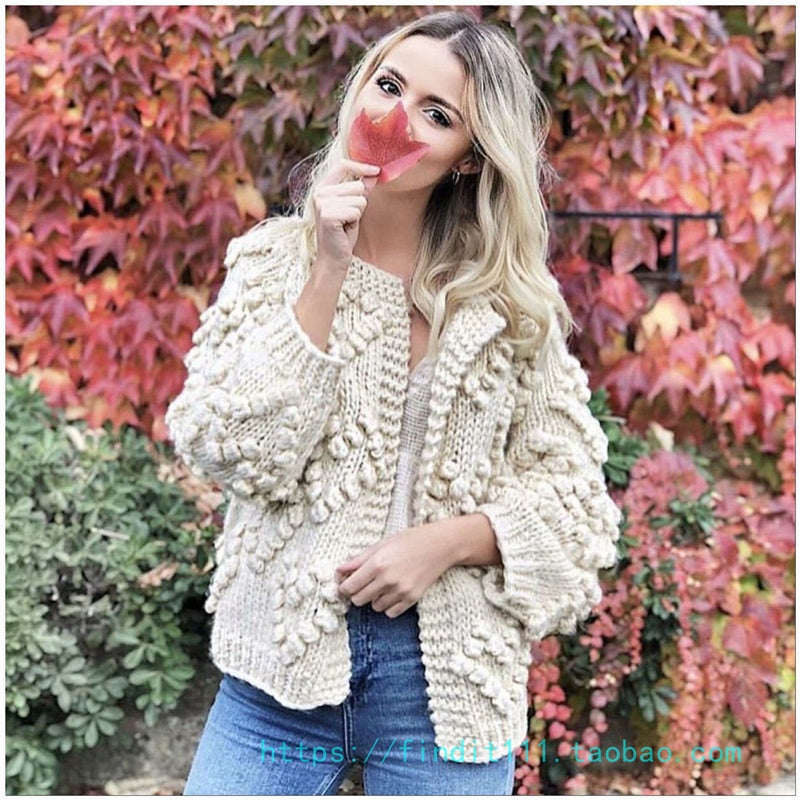 Handmade Matching Mother-Daughter Sweater Cardigans