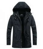 Plush men's washed jacket