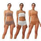 Plus Size Women's Cotton Mid-Rise Breathable Shorts