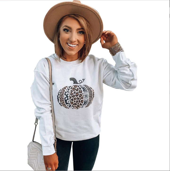 Women's Hooded Sweatshirt with Long Sleeves and Print | Streetwear