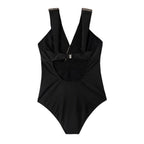 2022 New Women's Solid Color One-Piece Bikini Swimwear