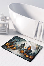 Krampus The Christmas Demon Spooky Halloween Memory Foam Kitchen Mat