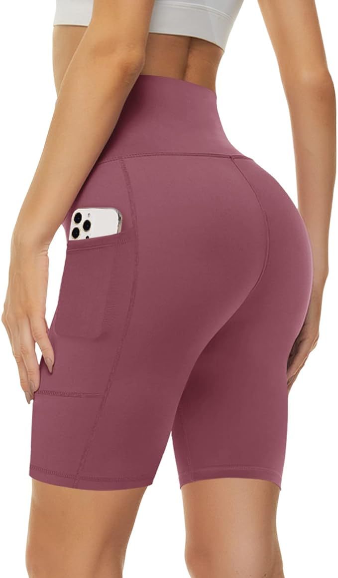 Women's High Waist Pocket Yoga Shorts