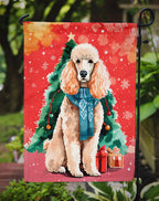 Poodle Christmas Garden Flag