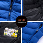 Men's Winter Casual Hooded Parka Jacket with Detachable Hat