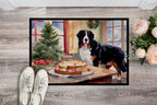 Bernese Mountain Dog Christmas Cookies Doormat