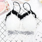 Black Lace Wireless Bralette Tube Top