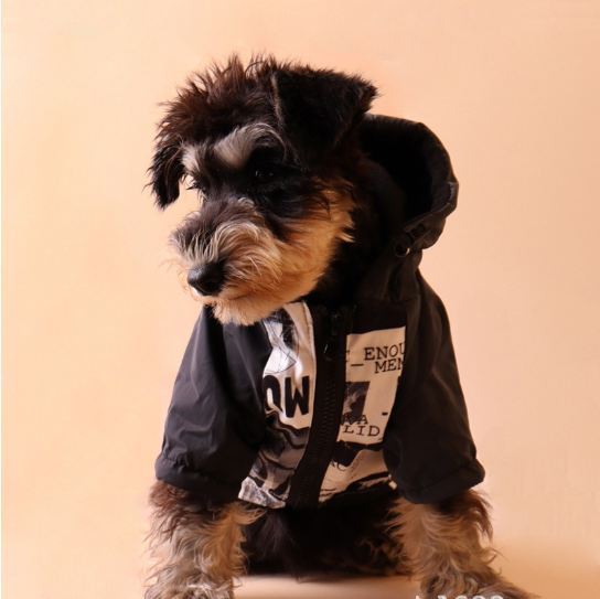 Reflective Dog Raincoat - Trendy Cotton Jacket