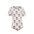 Baby White Bear Romper Bodysuit
