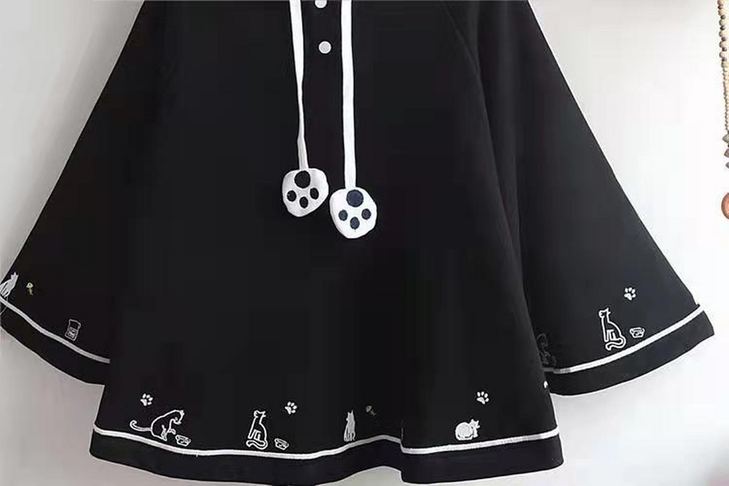 Lolita Harajuku Hooded Cape and Batwing Sweater