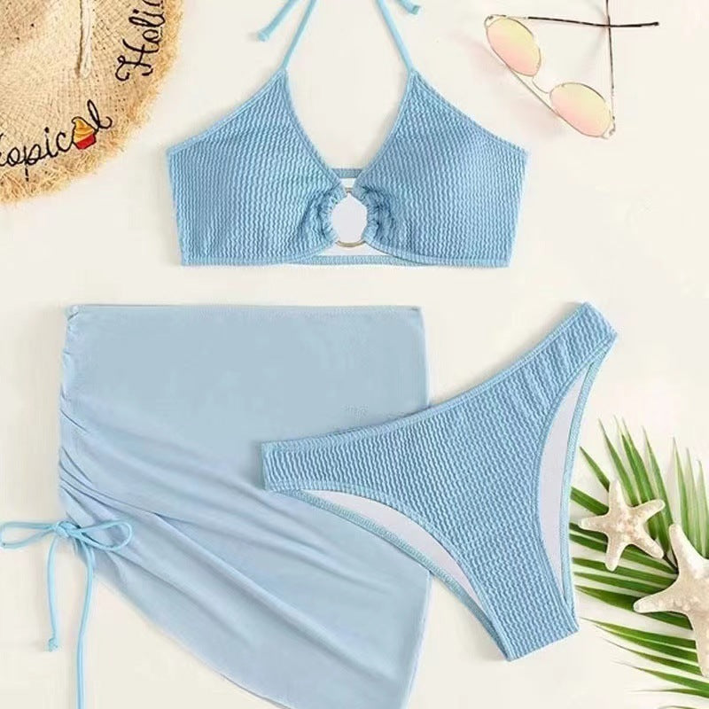 European and American Bikini 3-Piece Set for Women