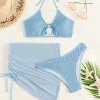 European and American Bikini 3-Piece Set for Women