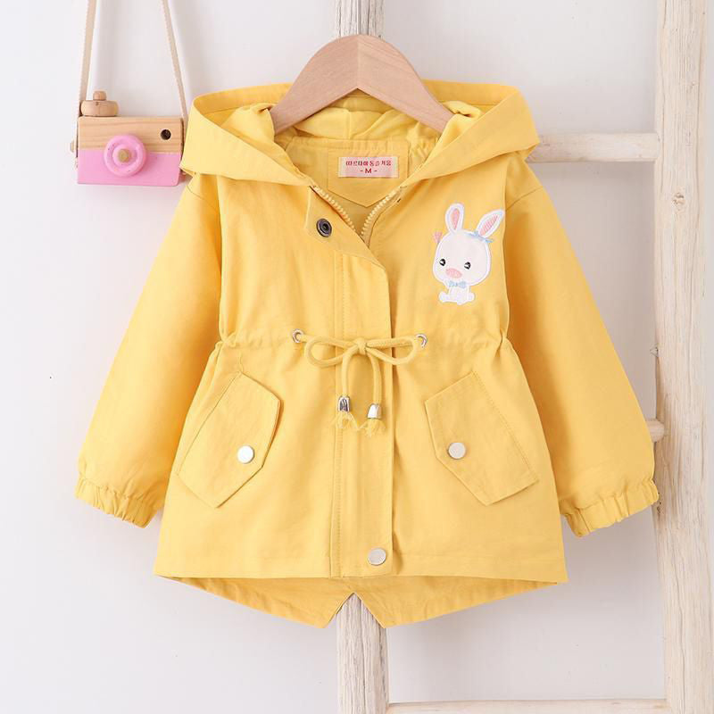 Cute Rabbit Hooded Jacket for Baby Girls (1-7 Years)