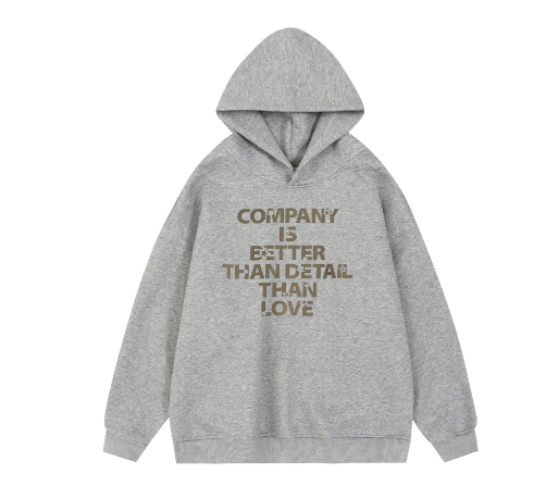 Korean Printed Loose Hoodie with Long Sleeves | Streetwear