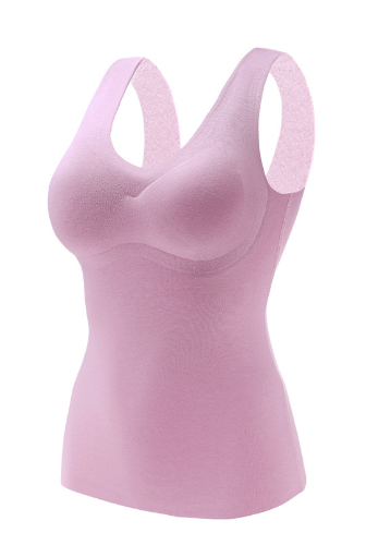 Thermal Underwear Vest with Chest Pad and Bottoming Bra