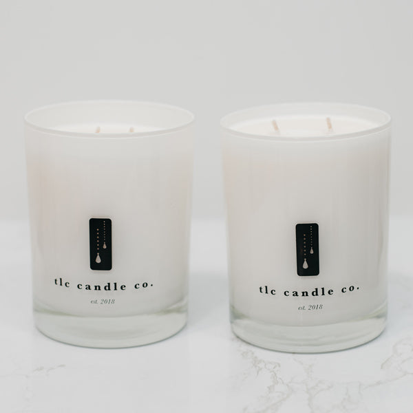 "Home Sweet Home" Vintage Flannel and Amber Noir Luxury 2-Wick Soy Candle Gift Sets