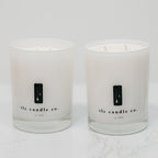 "Home Sweet Home" Vintage Flannel and Amber Noir Luxury 2-Wick Soy Candle Gift Sets
