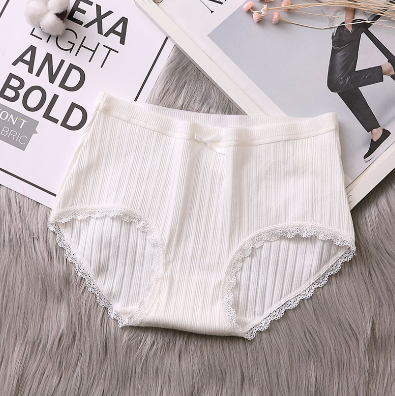 Lace Trim Triangle Panties for Girls