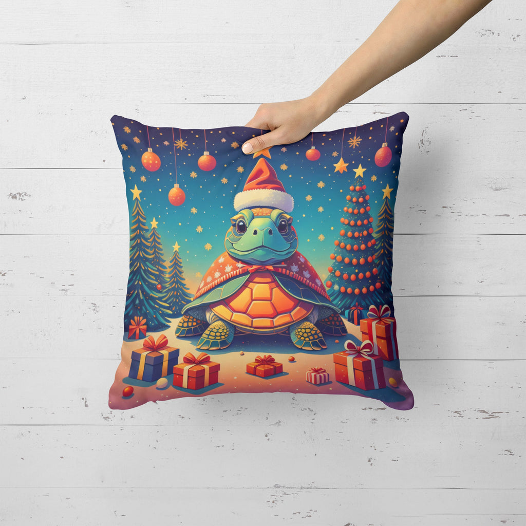 Turtle Christmas Throw Pillow