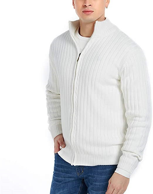 Knitted Sweater Coat with Suit Collar Design