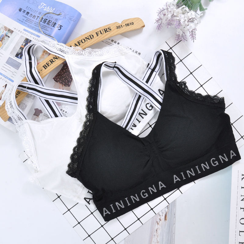 Lettering Beauty Chest Wrap and Tube Top
