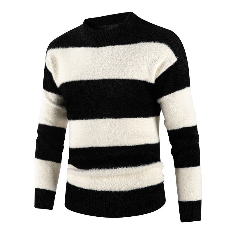 Men's Thick Half Turtleneck Sweater for Autumn/Winter