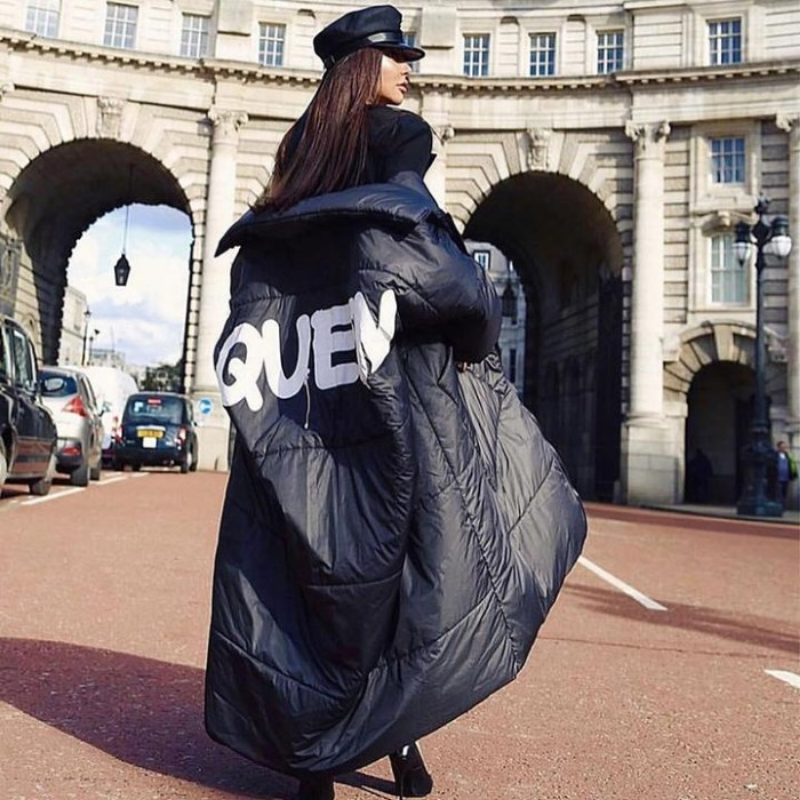 Women's Oversized Thick Cotton Winter Parka Jacket