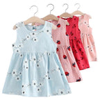 Korean Style Sleeveless Summer Dress for Girls