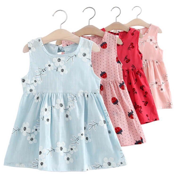 Korean Style Sleeveless Summer Dress for Girls