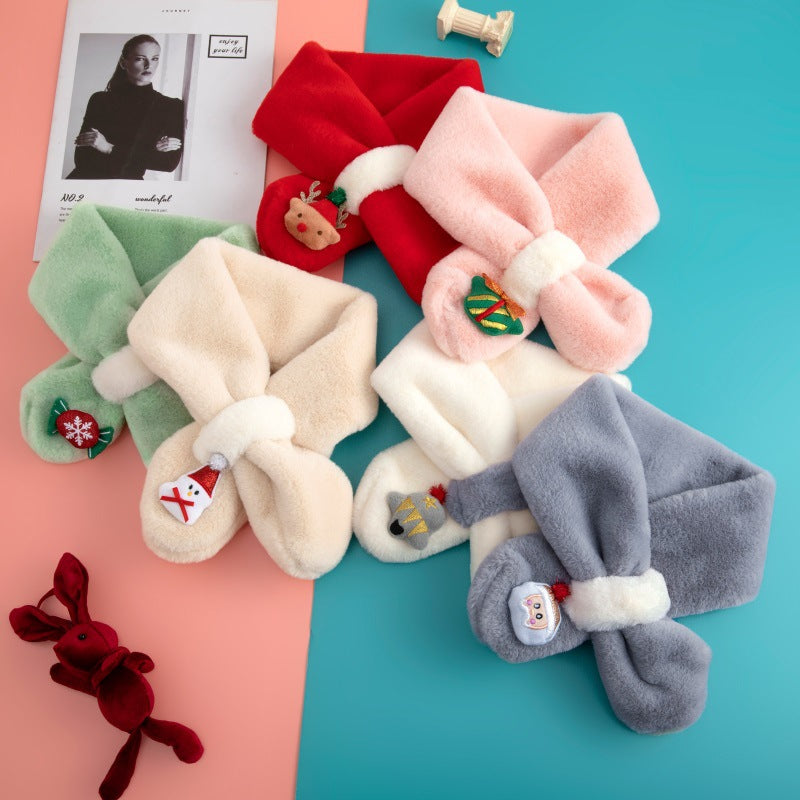 Winter Kids Scarf Christmas Gift Box and Warm Scarf