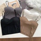 Ice Silk Padded Camisole Bra Top