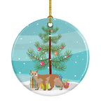 Devon Rex Cat Christmas Ceramic Ornament