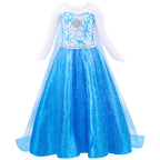 2024 Christmas Elsa Princess Dress for Girls