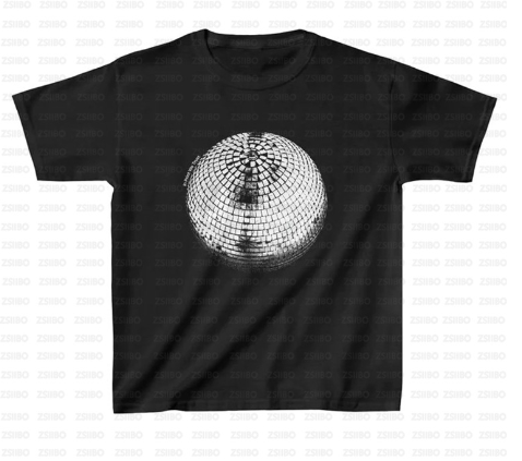 Aesthetic Women's 2000s Emo Crop Top Streetwear (One Piece)
