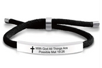 Scripture Cross Cord Bracelet (Psalm 46:5) | Christian Jewelry