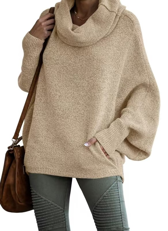 Lantern Sleeve Loose Casual Sweater