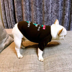 Small Dog Sweater with Velvet Print for Pets