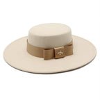 Luxury Wool Hat for European and American Celebrities | Embroidered Cap